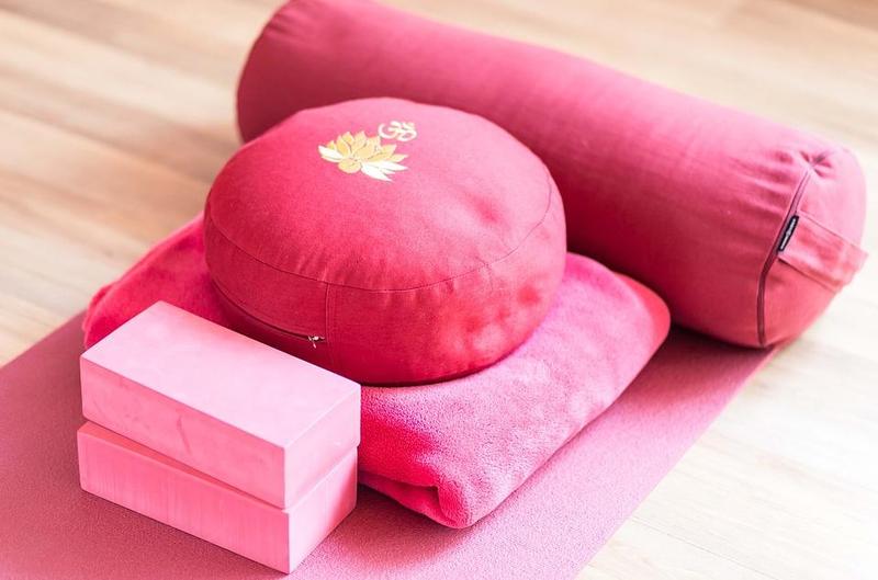 Yogakissen Set rosa