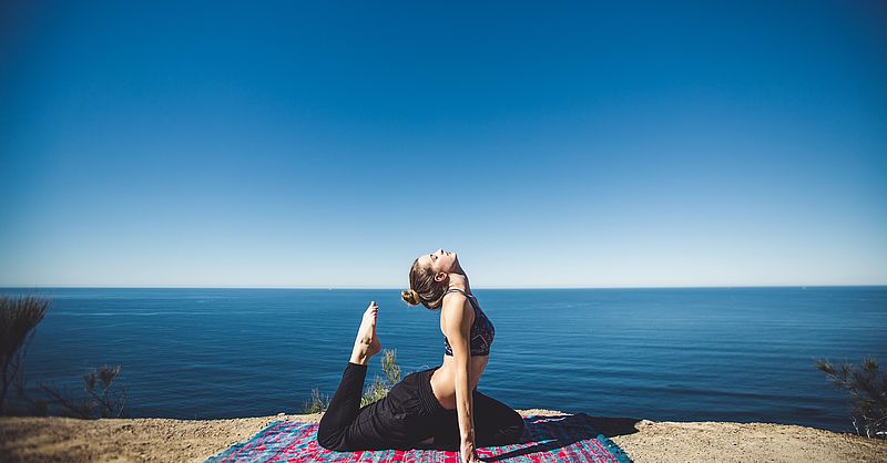 Hatha Yoga Entspannung Taube Entstressung