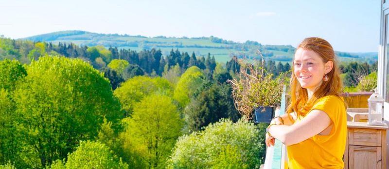 Ashram Bad Meinberg Aussicht