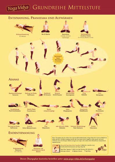 Yoga Übungsplan Mittelstufe