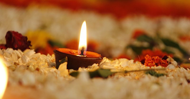 Heiliges Ritual Puja Yoga Indien