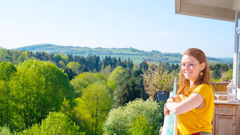 Ashram Bad Meinberg Aussicht