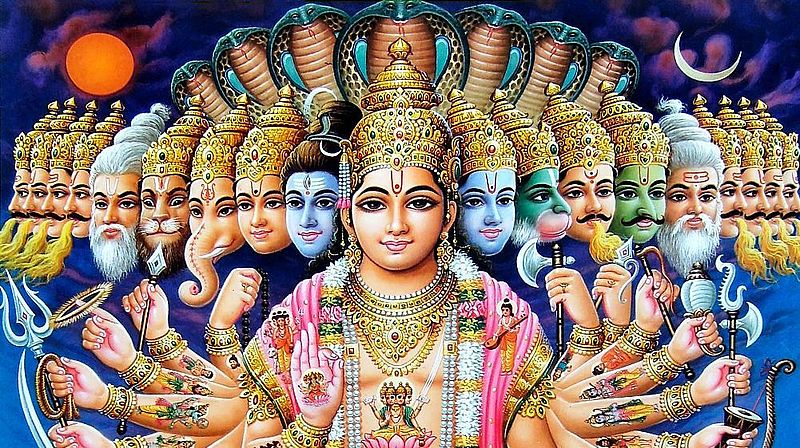 Viratswarup- Vishnu als unendlicher Gott