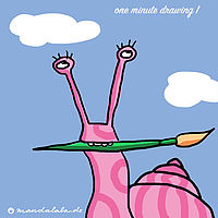 ONE MINUTE DRAWING Nr 1: Schnecke