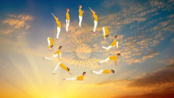 Yoga Sonnengruß Asanas Spenden 