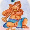 Ganesha mit Flöte
